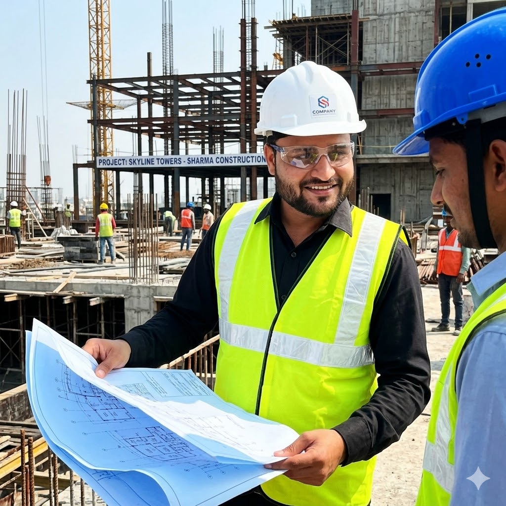 Mukhtar Khan, Founder of Pillar Infrastructure, at a construction site